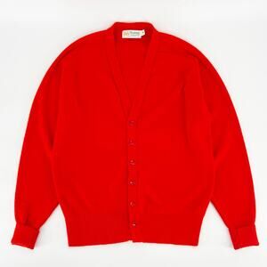 80s red cardigan sweater 1980s vintage
